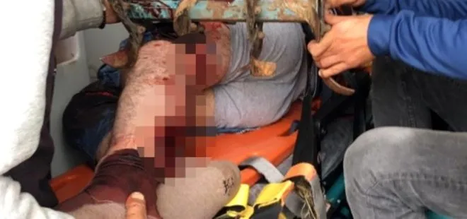 Çanakkale’de feci olay! Ayağını kaptırdığı çapa makinesiyle hastaneye kaldırıldı