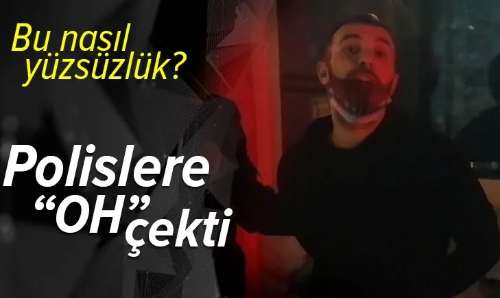 Bursa’da kısıtlamada yakalanan şahıs polislere ’Oh’ çekti