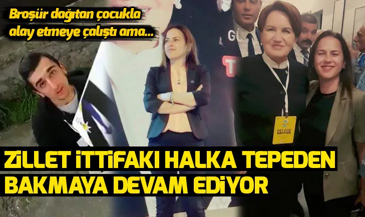 İşte Zillet İttifakının zihniyeti! Broşür dağıtan genci aklınca sorguya çekti