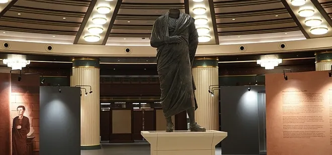 Cumhuriyet tarihinde bir ilk! Marcus Aurelius heykeli ziyaretçilerle buluştu