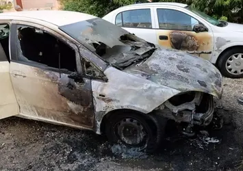 Adana park halindeki otomobilde yangın