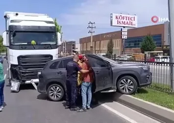 Bursa’da tırla cip çarpıştı: 1 yaralı