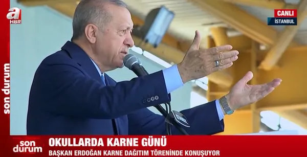Son dakika: Başkan Erdoğan’dan 2021-2022 Eğitim Öğretim Yılı Karne Dağıtım Töreni’nde önemli açıklamalar
