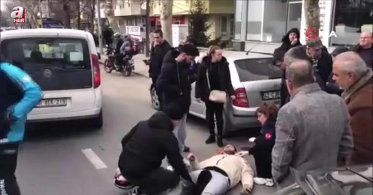 Yürekleri ağza getiren kaza kamerada