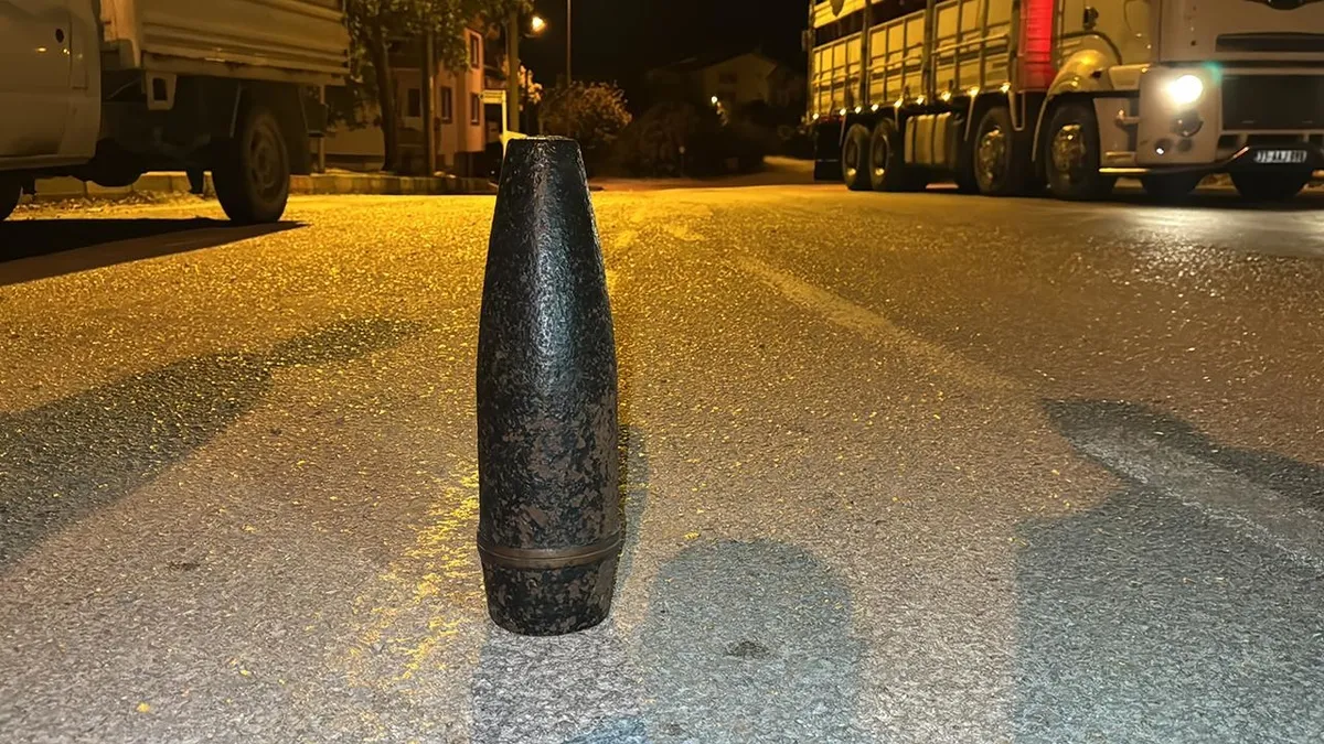 Bursa'da bir evde top mermisi bulundu! Birinci Dünya Savaşı dönemine ait