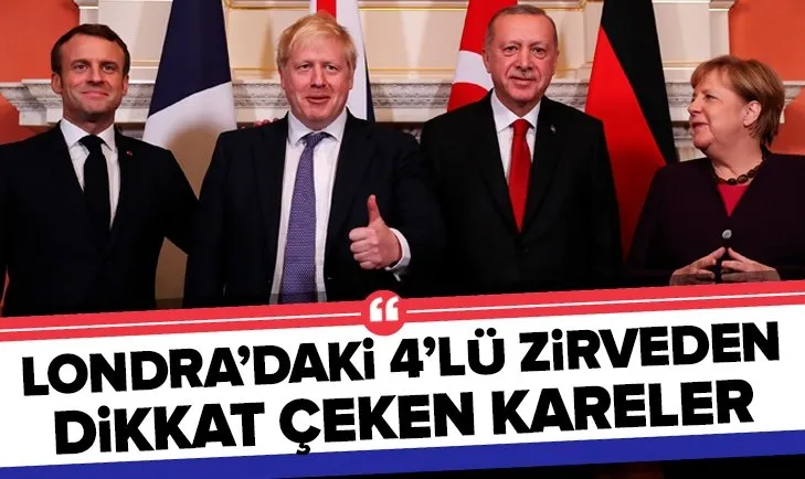 Londra'daki Dörtlü Zirve'den ilk kareler...