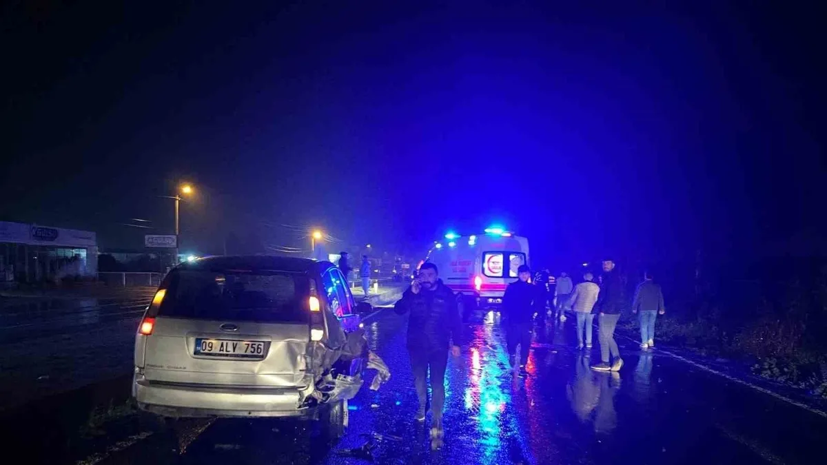 Aydın’da feci kaza! 4 araç birbirine girdi: 1 yaralı