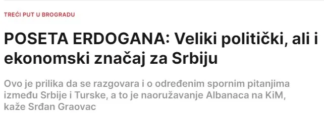 Balkan medyasında Başkan Erdoğan manşetleri: Kopmaz bağın düğüm noktası