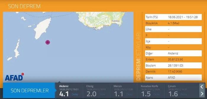 Son dakika: Muğla Marmaris’te korkutan deprem (2021 SON DEPREMLER) - 1
