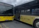 İETT otobüsleri kaza yaptı!