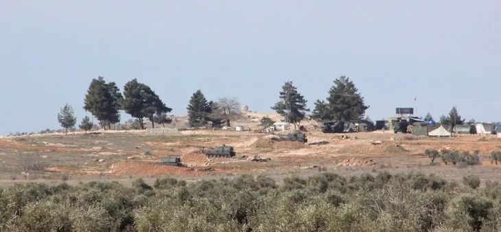YPG mevzileri top atışlarıyla vuruldu