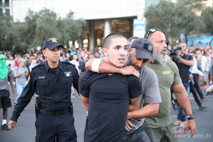 İsrail'de polis şiddeti! Göstericileri yerlerde sürüklediler