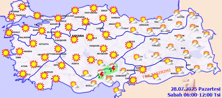 Kavurucu sıcaklar pik yapacak sonra Yağmur Molası: Meteoroloji tarih verdi! Yağış ne zaman başlıyor? İstanbul, Edirne, Adana... 8