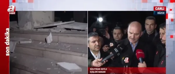 Son dakika! İçişleri Bakanı Süleyman Soylu'dan A Haber'de flaş Düzce depremi açıklaması - 2