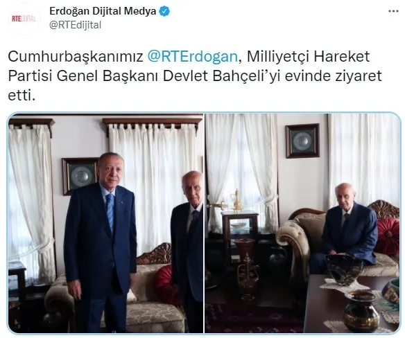 Son dakika: Başkan Erdoğan'dan Devlet Bahçeli'ye ziyaret - 1