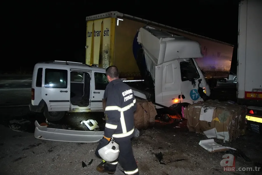 Kara yolunda can pazarı! Edirne'de katliam gibi kaza 2