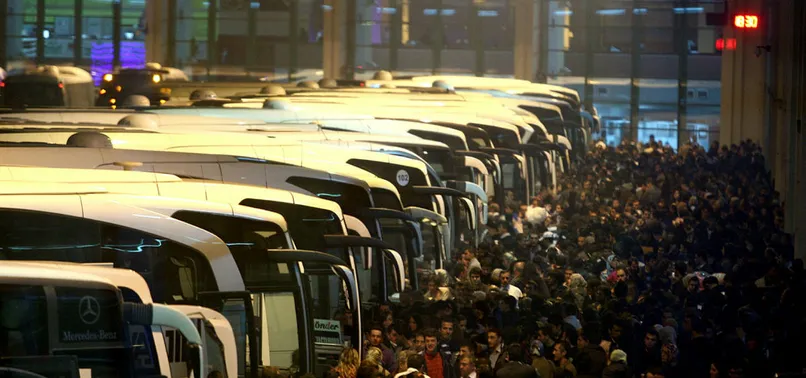 Bayram yoğunluğuna otobüs takviyesi