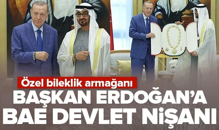 BAE’de Başkan Erdoğan’a devlet nişanı