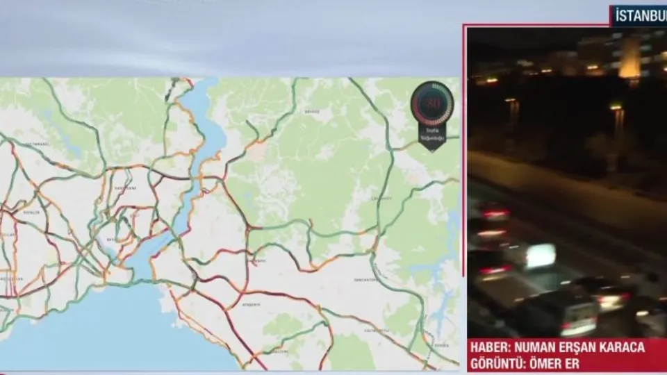 İstanbul’da trafik yoğunluğu yüzde 80