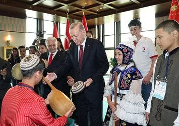 Başkan Erdoğan çocuklarla buluştu