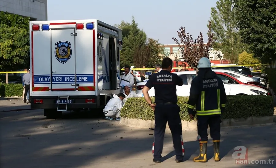 ATSO binası otoparkındaki patlamadan fotoğraflar 5