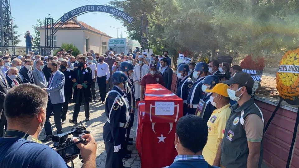 Orman şehidi Cinbaş son yolculuğuna uğurlandı