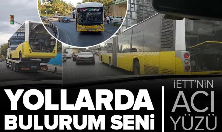 İBB kontrolden çıktı! İETT otobüsleri Kartal- 4. Levent-E5 AirPort AVM’de yolda kaldı