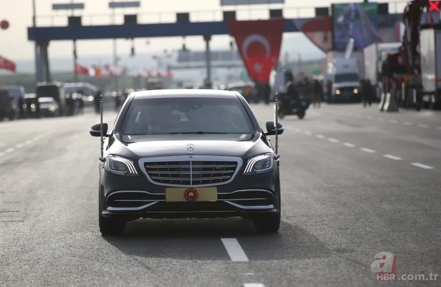 Başkan Erdoğan kurdeleyi kesip otomobille yolu test etti! Kuzey Marmara Otoyolu Kınalı-Odayeri Kesimi açıldı... 20