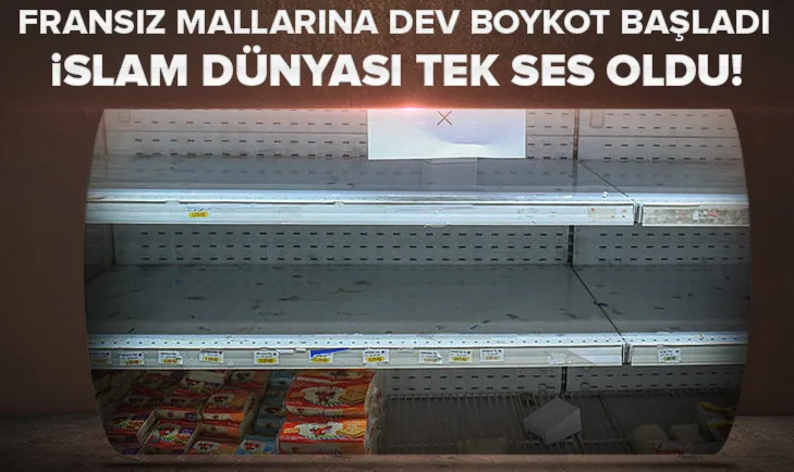 Fransız mallarına dev boykot! Tek ses oldular...