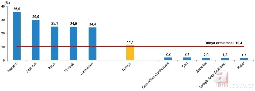 Türkiye’de yaşlı nüfus arttı: 65 yaş üstü oran yüzde 11,1’e yükseldi 8