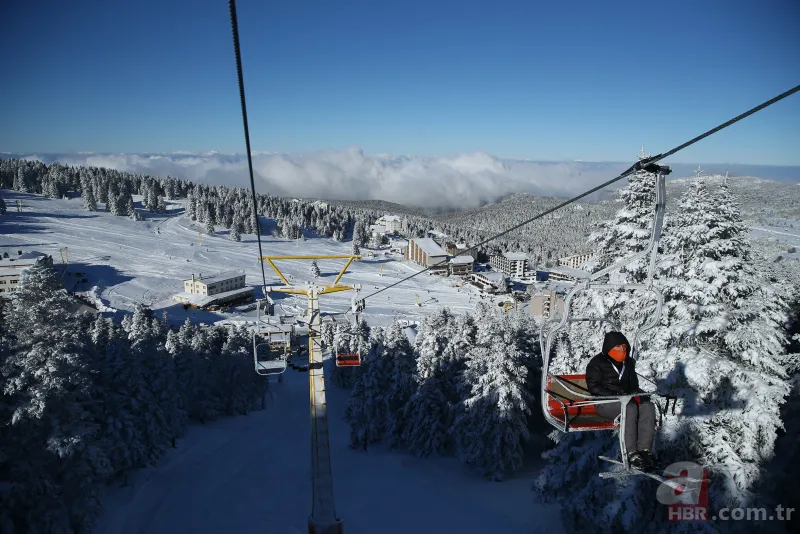 Uludağ tıklım tıklım! Metrelerce kuyruk oluştu 16