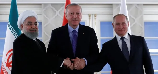Üçlü Zirve öncesi Erdoğan, Putin ve Ruhani’den aile fotoğrafı