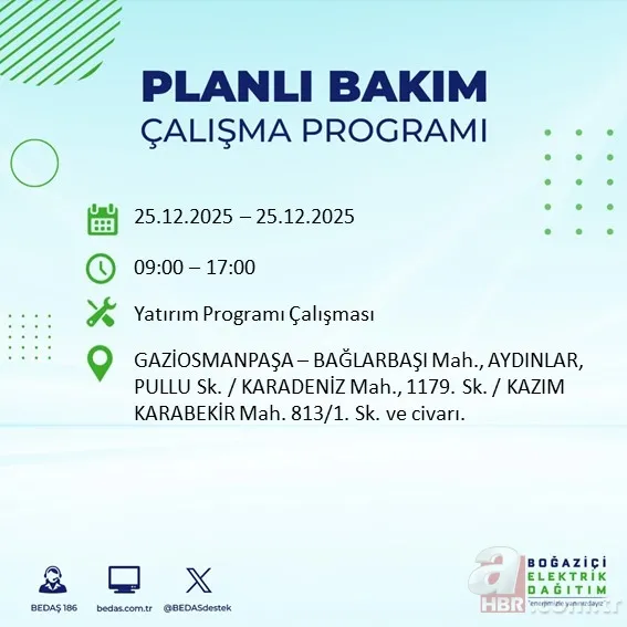 İstanbul’da yaşayanlar dikkat! 21 ilçede elektrik kesintisi: BEDAŞ-AYEDAŞ güncel liste 14