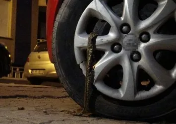İstanbul’da mahallelinin İSKİ isyanı! Otomobilin tekerleğinden öyle bir şey çıktı ki...