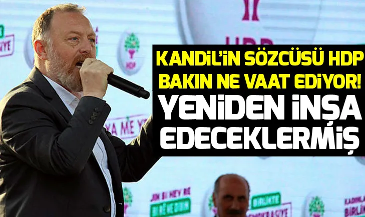 Kandil’in sözcüsü HDP bakın ne vaat ediyor! Yeniden inşa edeceklermiş