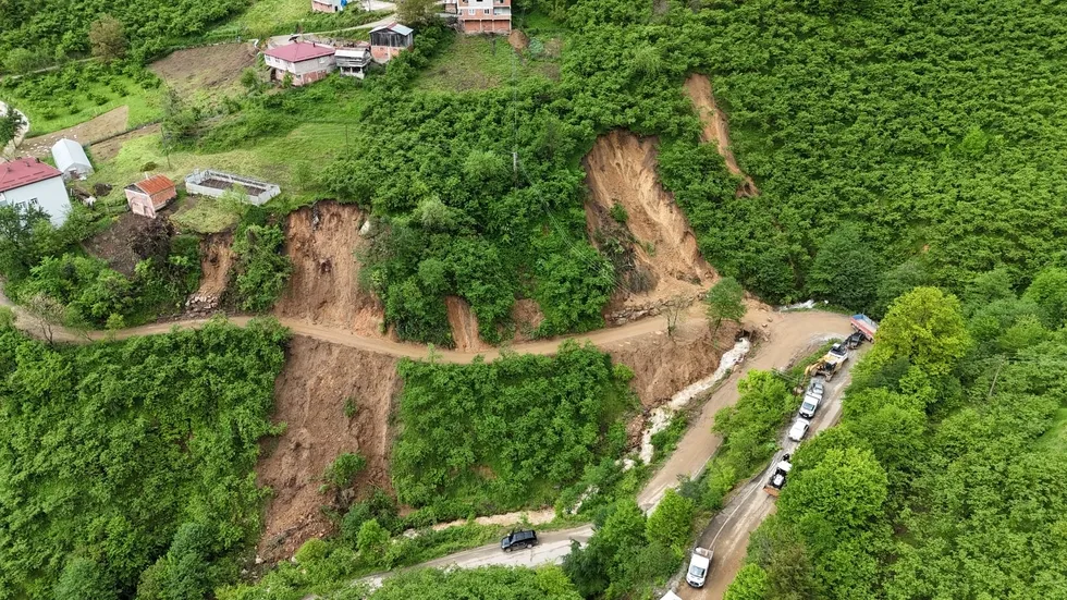 Giresun'da heyelan nedeniyle 33 ev tedbir amaçlı boşaltıldı - 2
