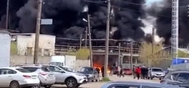 Rusya’da kimyasal madde tankerinde yangın