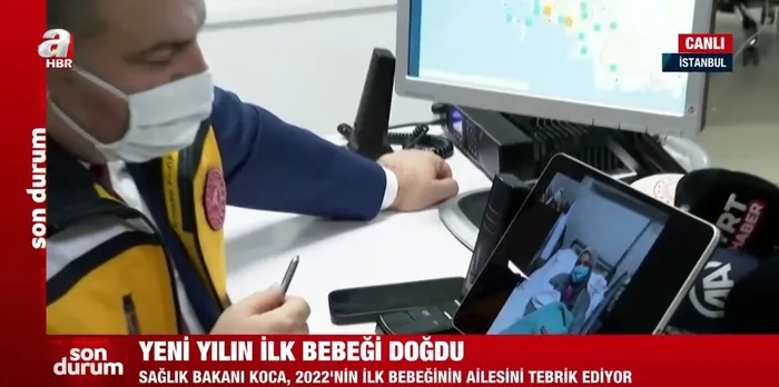 Son dakika: Yeni yıla sağlık çalışanlarıyla birlikte giren Bakan Koca'dan canlı yayında dikkat çeken "Omicron" mesajı - 5
