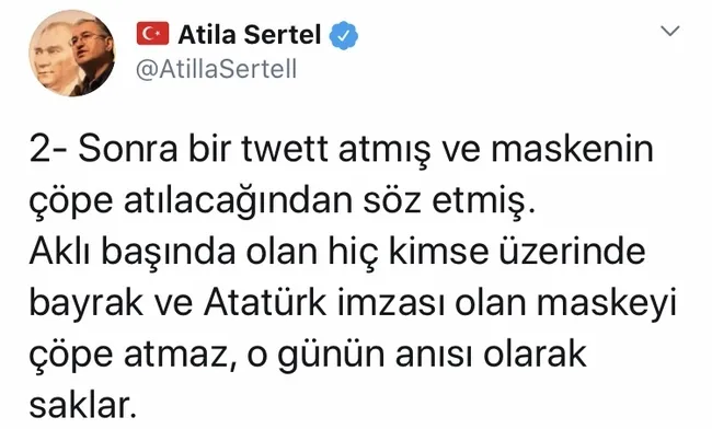 CHP’li milletvekillerin Meclis’te taktıkları ve Atatürk’ün imzasının bulunduğu maskeler çöpe atıldı