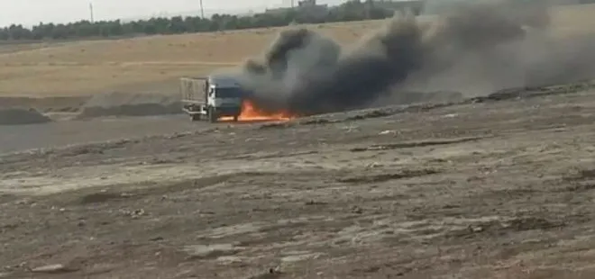 Son dakika: Suriye’de bomba yüklü kamyon imha edildi