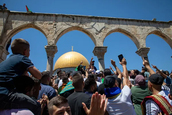 Mescid-i Aksa’da Erdoğan sloganları atıldı!