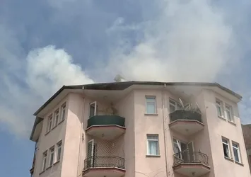 Ankara'da korkutan baca yangını