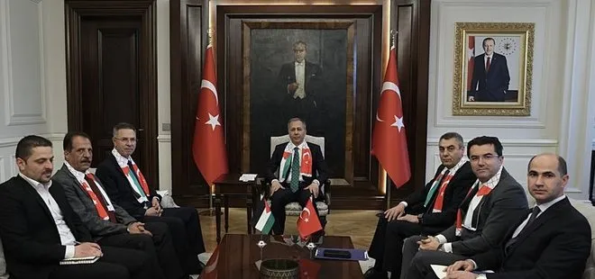İçişleri Bakanı Yerlikaya Filistin’in Ankara Büyükelçisi Mustafa ile görüştü! Türkiye Filistinli kardeşlerinin yanındadır