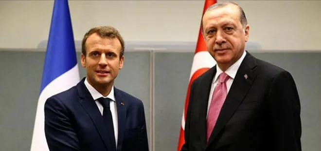 Başkan Erdoğan, Macron ile görüştü