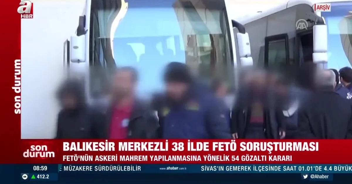 Son dakika: Balıkesir merkezli 38 ilde FETÖ operasyonu