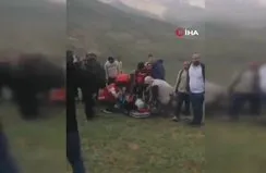 Attan düşen hasta için helikopter ambulans havalandı