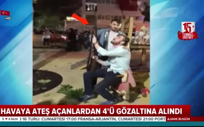 Havaya ateş açanlardan 4'ü gözaltına alındı
