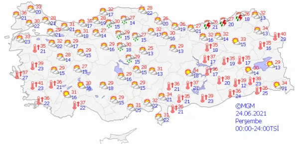 1624117904866.png Meteoroloji Genel Müdürlüğünden son dakika sağanak yağış uyarısı! İstanbul dahil çok sayıda ilde etkili olacak - 7