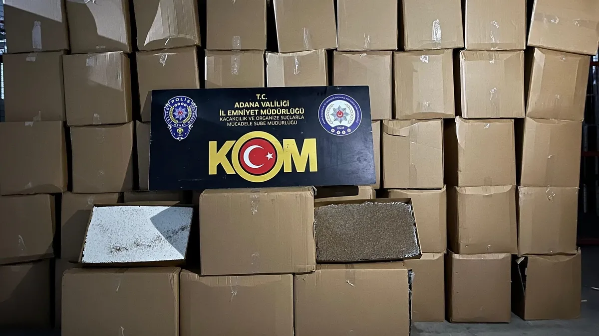 Adana'da kaçakçılık operasyonu: 14 milyon TL ele geçirildi