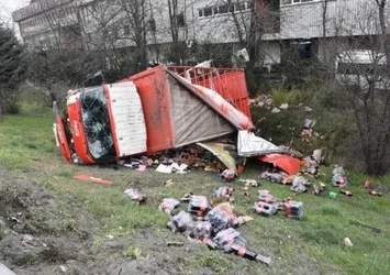 Tem Otoyolu Ankara istikametinde feci kaza